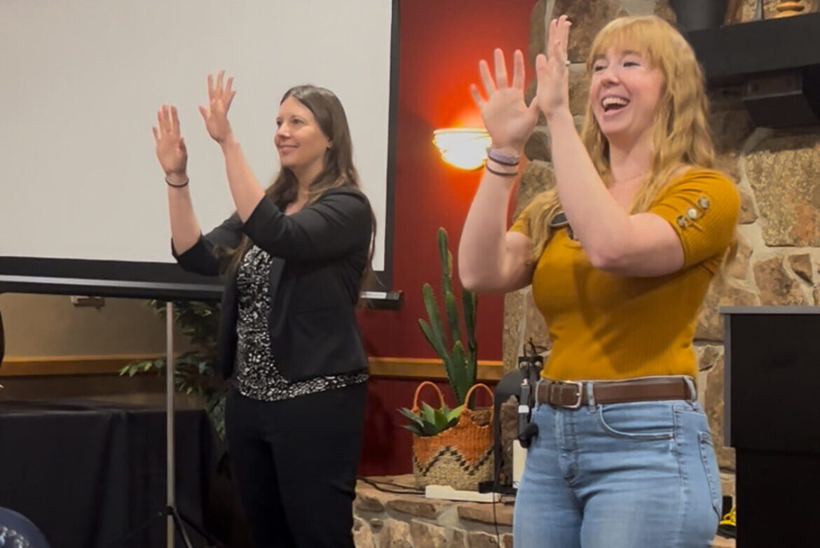Workplace de-escalation training with founders Krista Hanley and Kayla Berry