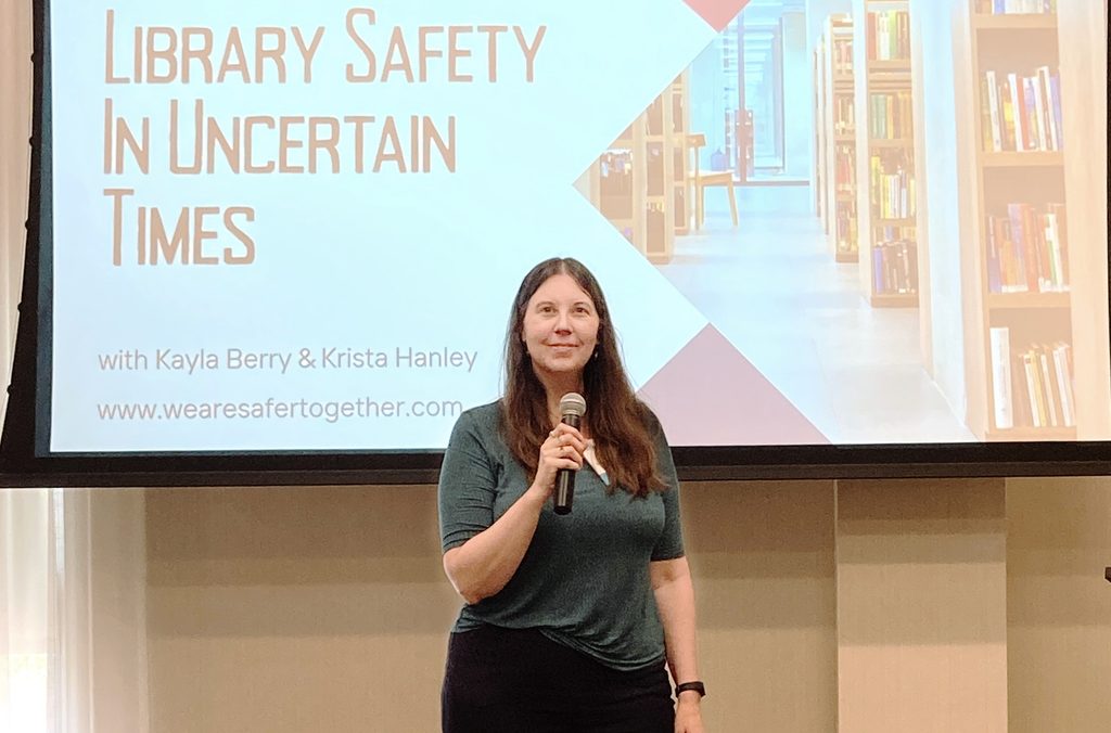 Library Safety presentation with co-founder Krista Hanley